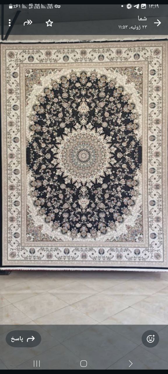 فرش ۱۲۰۰شانه با نخ آلمان